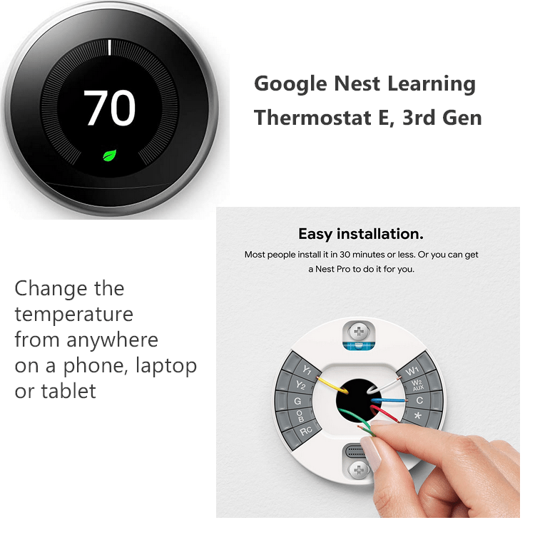 Google T3007ES Nest Learning Thermostat 3rd Generation