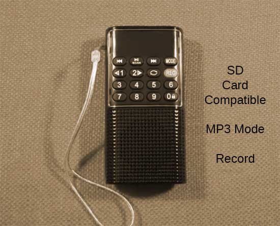 PRUNUS J-328 Mini Portable Pocket FM Radio 